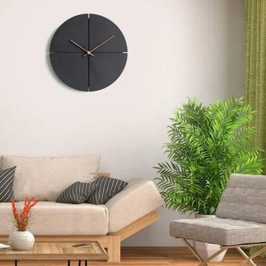 Horloge Bois et Noir